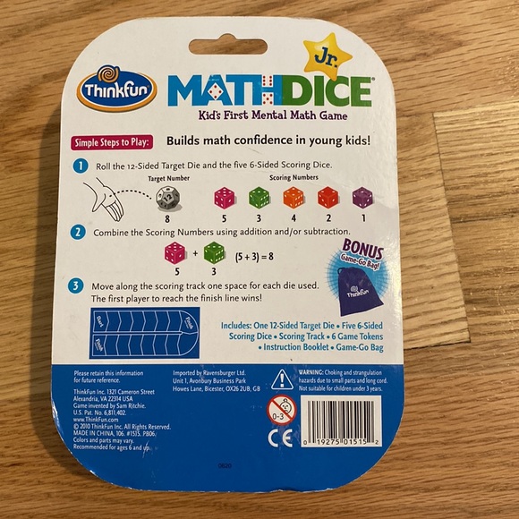 Math dice Jr game - Picture 3 of 4